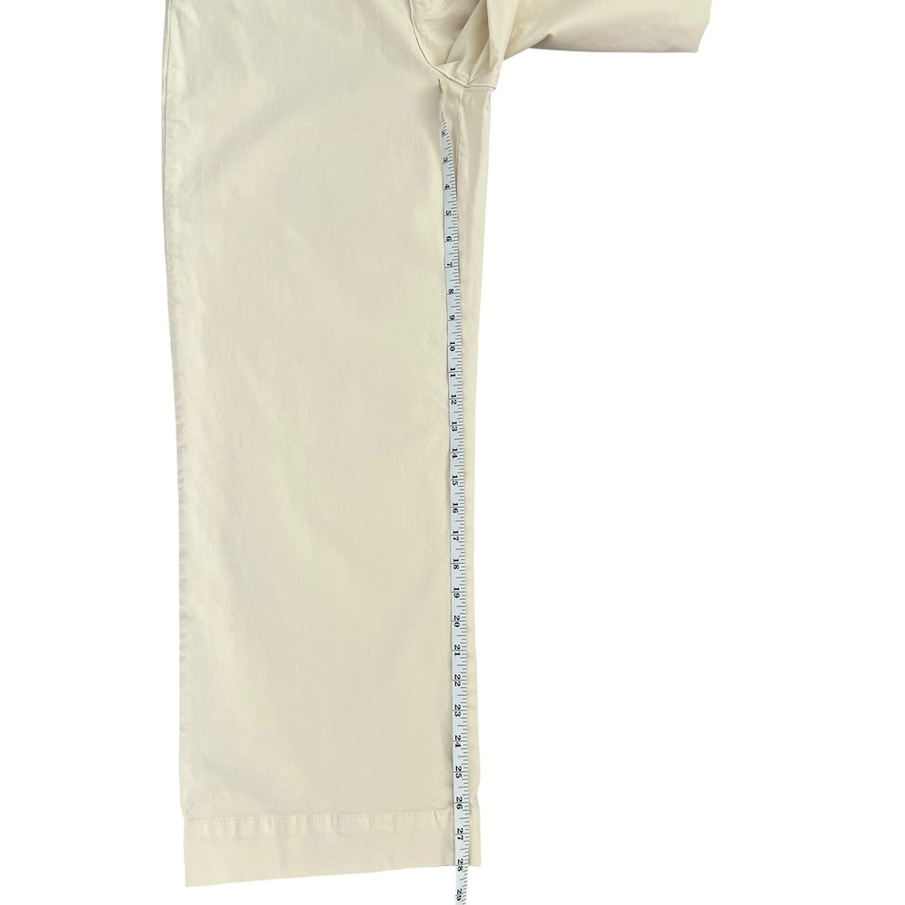 NWT Marine Layer Bridget Wide Leg Crop Pants in Papyrus Cream SZ 14 Coastal - Picture 12 of 14